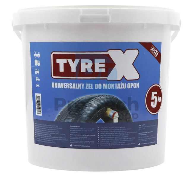 Montážní pasta ve formě gelu pro pneumatiky TYREX – 5kg 11274