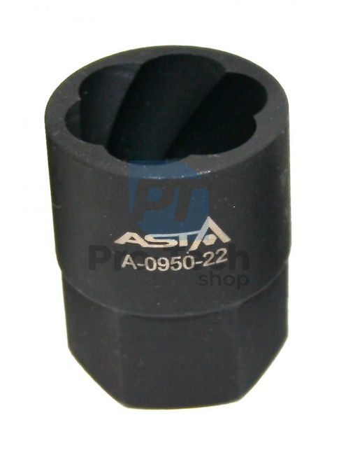 Nástrčný klíč na demontáž poškozených šroubů M22 profi Asta A-0950-22 06995