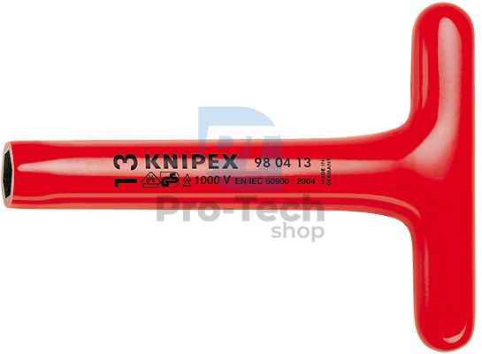 Nástrčný klíč 8 mm s T rukojetí 200 mm KNIPEX 08831