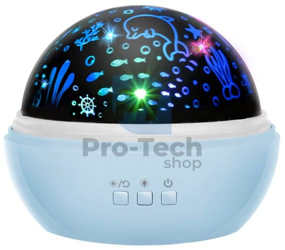 Noční lampa s projektorem - modrá LP16858 74725