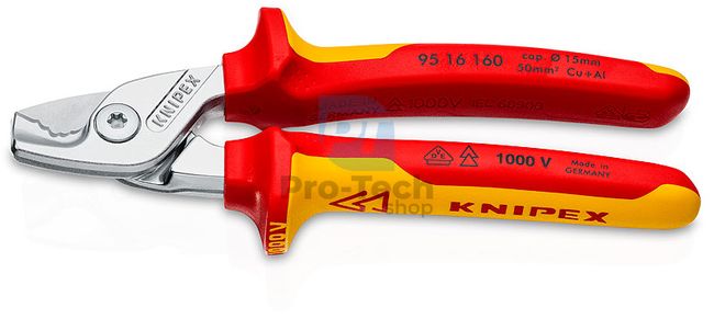 Nůžky na kabely 160mm izolované KNIPEX 16196