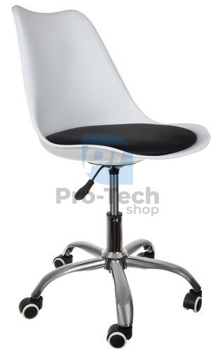 Kancelářská otočná židle - bílá a černá 74831
