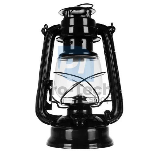 Petrolejová lampa černá 24cm 74860