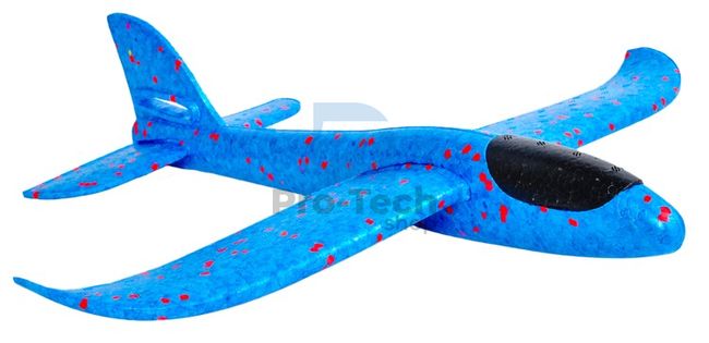 Letadlo házecí polystyrenové 37cm modré 74936