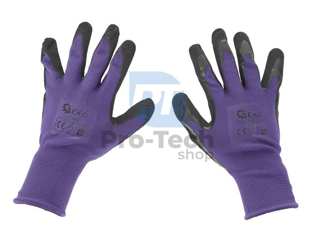 Pracovní rukavice 10" fialové 40171