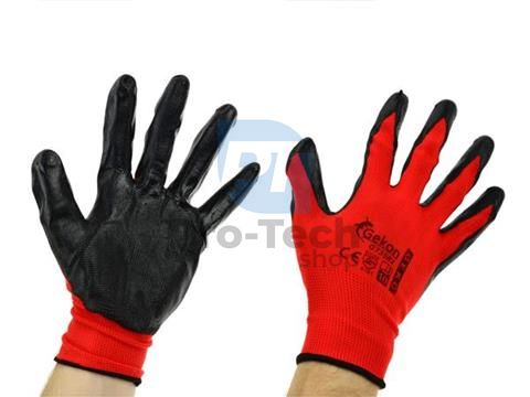Pracovní rukavice 10" Red Nitril 06596