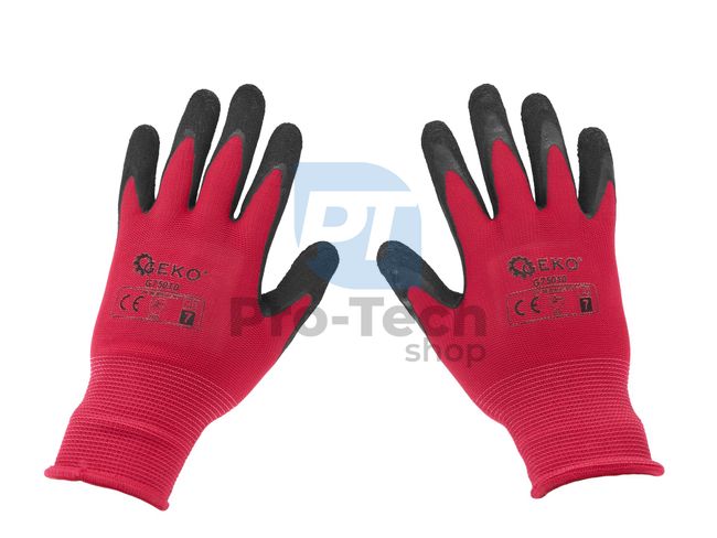 Pracovní rukavice 7" růžové 40168