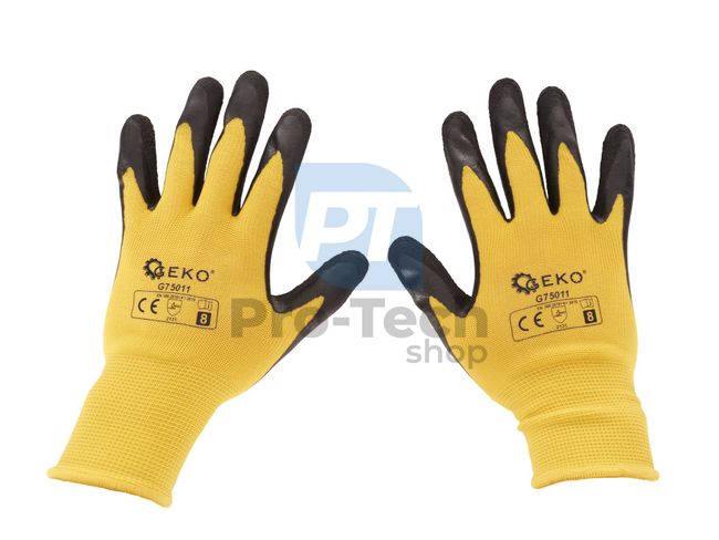 Pracovní rukavice 8" žluté 40168