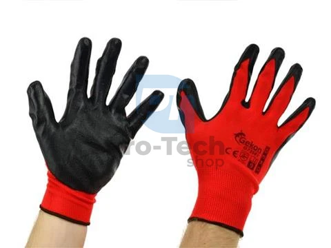 Pracovní rukavice 9" Red Nitril 06595