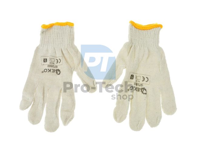 Pracovní rukavice pletené 9“ NATURAL 09577