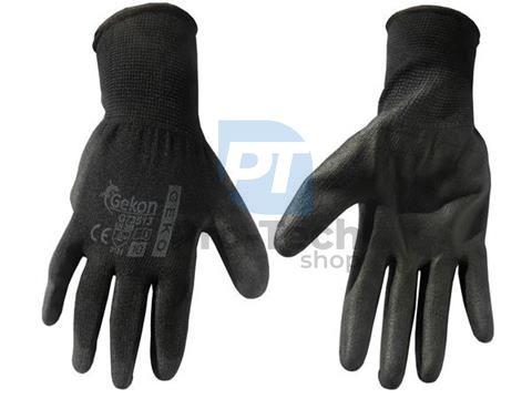 Pracovní rukavice PU 10“ Black 06581