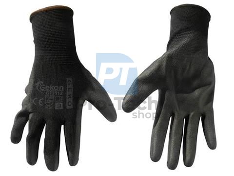 Pracovní rukavice PU 9" Black