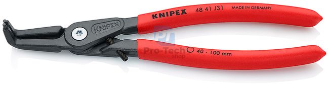 Precizní kleště na pojistné kroužky 210 mm s vyhnutými čelistmi KNIPEX 08060