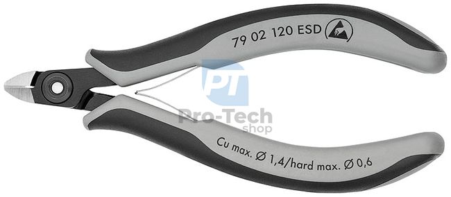 Přesné boční štípací kleště na elektroniku ESD 120 mm KNIPEX 13385