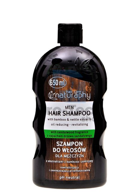 Šampon na vlasy pro muže santalové dřevo Hair care Naturaphy 650ml 30125
