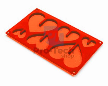 Silikonová forma na čokoládové srdce 51327