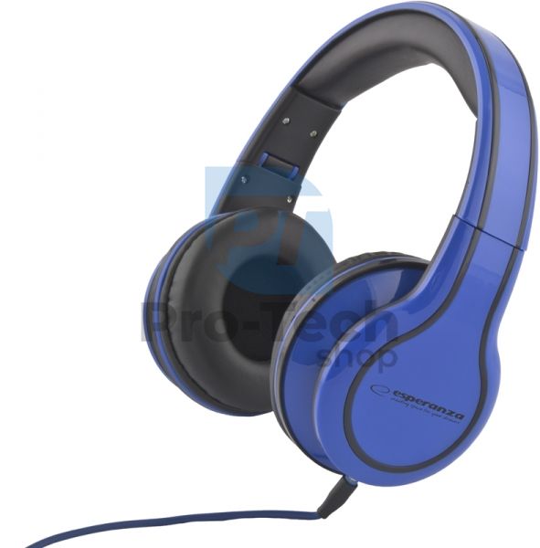 Skládací sluchátka BLUES, modrá 72745