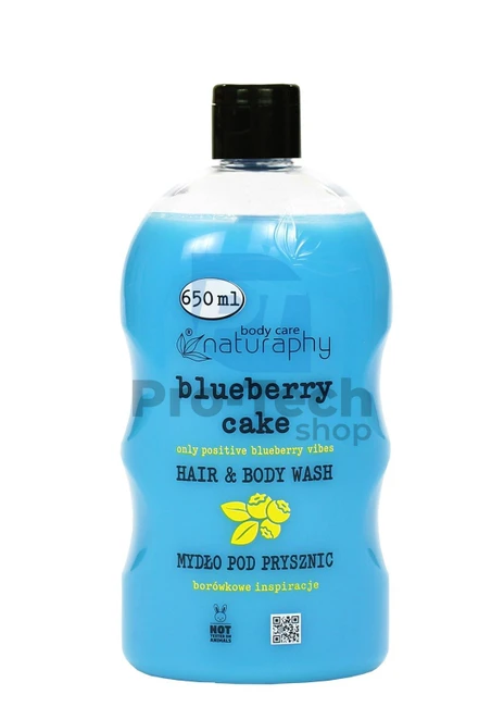 Sprchový gel a šampon 2v1 borůvkový koláč a aloe vera Naturaphy 650ml 30041