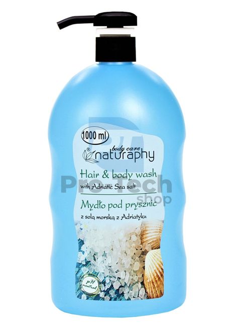 Sprchový gel a šampon 2v1 mořská sůl Naturaphy 1000ml 30078