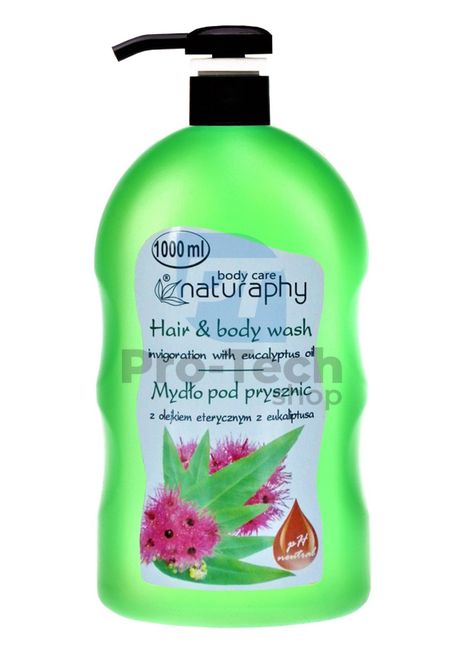 Sprchový gel a šampon 2v1 s eukalyptovým olejem Naturaphy 1000ml 30108