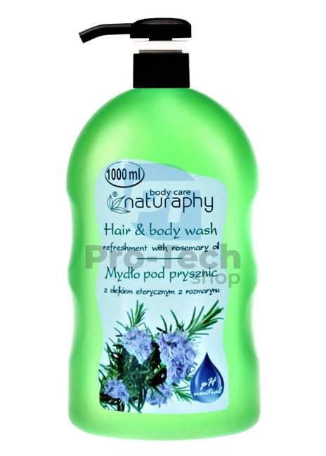 Sprchový gel a šampon 2v1 s rozmarýnovým olejem Naturaphy 1000ml 30110