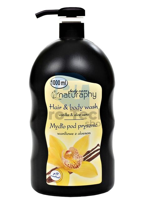 Sprchový gel a šampon 2v1 vanilka s extraktem aloe vera Naturaphy 1000ml 30039