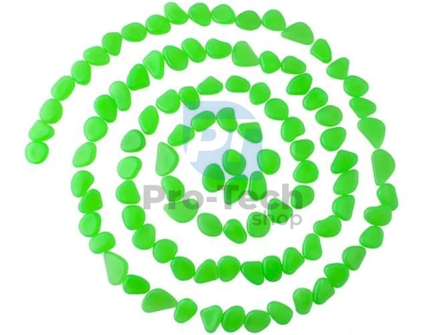 Svítící kamínky - zelené, sada 100 ks 75301