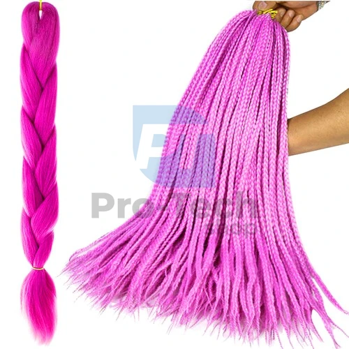 Syntetické vlasy - copánky fialové 75303