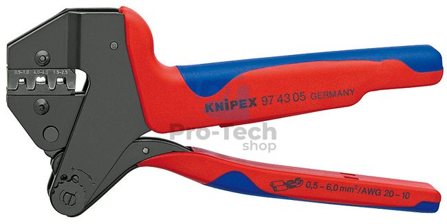 Systémové lisovací kleště 200 mm s multi-komponentními rukojeťmi KNIPEX 08606