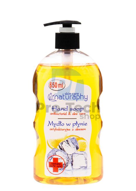 Tekuté mýdlo antibakteriální citrón a aloe vera Naturaphy 650ml 30017