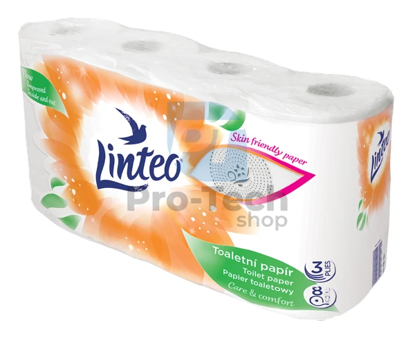 Toaletní papír 3-vrstvý 15m LINTEO SATIN bílý - 8ks 30388