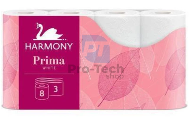 Toaletní papír 3-vrstvý HARMONY PRIMA - 8ks 30497