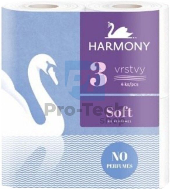 Toaletní papír 3-vrstvý HARMONY SOFT – 4ks 30499