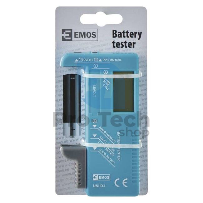Univerzální tester baterií (AA, AAA, C, D, 9V, knoflíkových) 70567