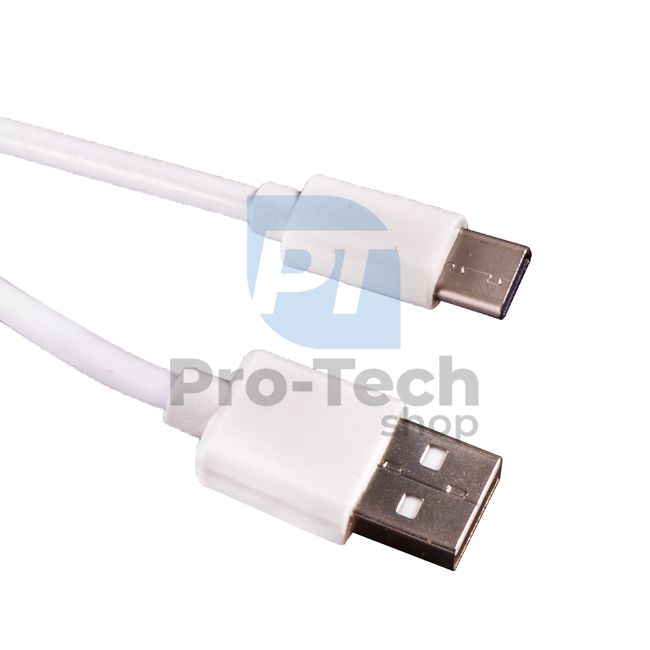 USB-C kabel 2.0, 1,5m, bílý 72378