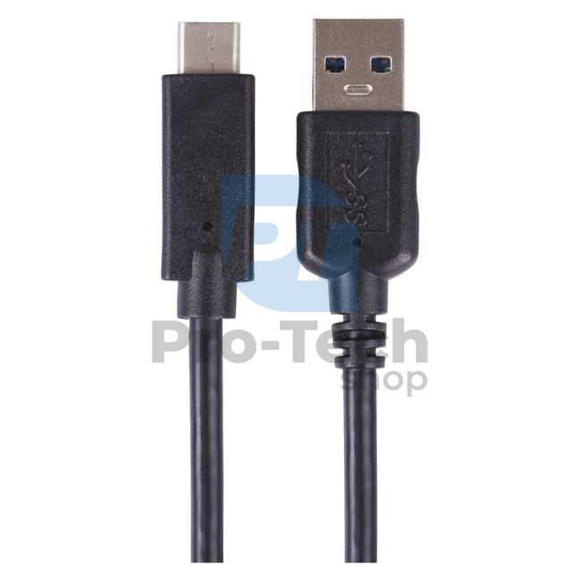 USB kabel 3.0 A / M - USB 3.1 C / M 1m černý, Quick charge 71390