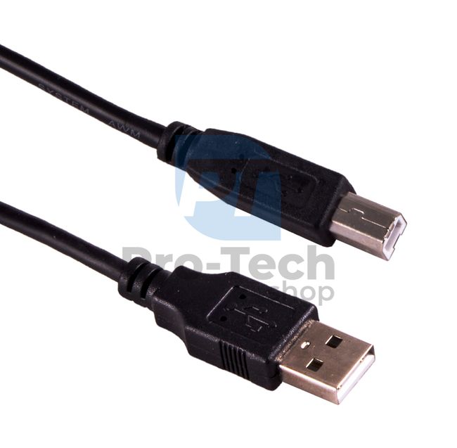 USB kabel k tiskárně, USB 2.0, A-B, 1,5m 72388