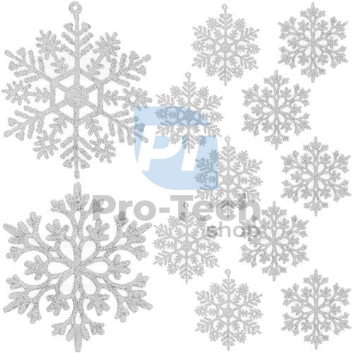Vánoční ozdoby - sněhové vločky 12ks Ruhhy 22516 76152