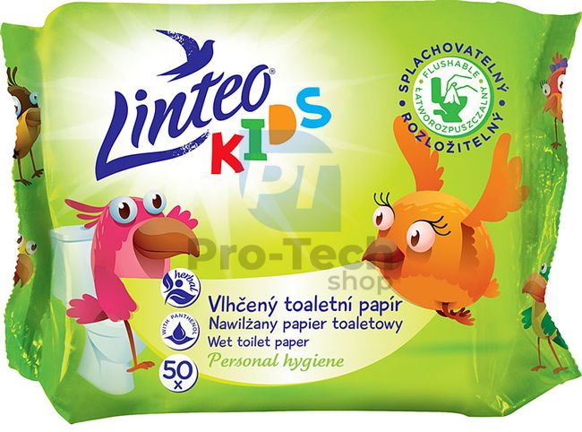 Vlhčený toaletní papír Linteo Kids 50ks 30442