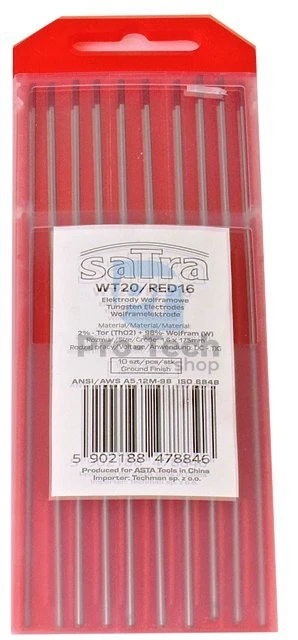 Wolframová elektroda 1,6 mm profi Satra červená tig WT20/RED16 06503