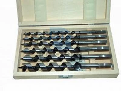 Vrtáky do dřeva spirálové 230mm 6ks 6mm – 25mm 00454