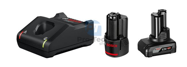Základní sada Bosch 2 x akumulátor GBA 12V 2,0Ah, 4,0Ah + nabíječka GAL 12V-40 Professional 15252
